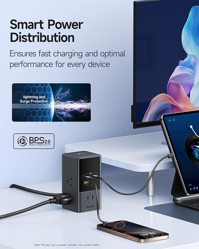 Baseus Charging Station 67W, 10-in-1 USB-C PD Fast Charging Desktop Charger - Image 7