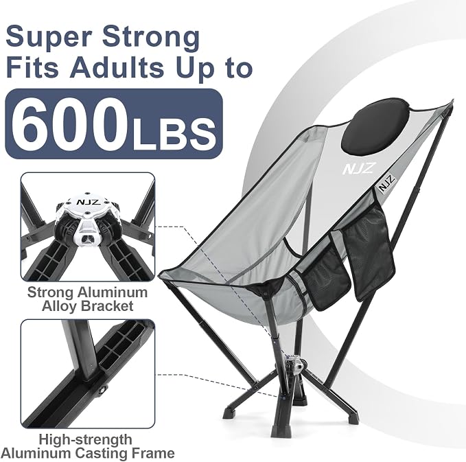 High Back Camping Folding Chairs - Image 3