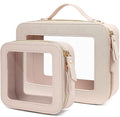 Clear Makeup Bag Small, TSA Approved Portable Toiletry Bag by FFpaw