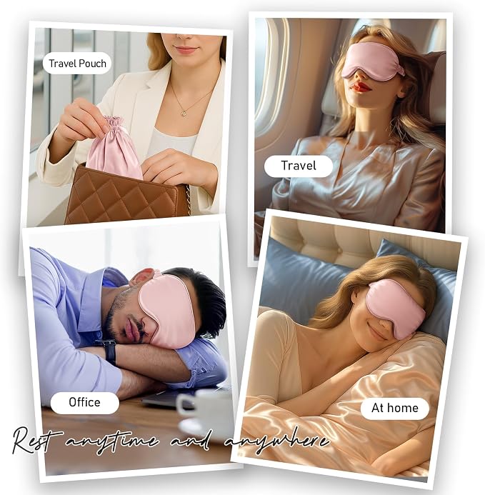 Umisleep 100% Pure Mulberry Silk Sleep Mask, 22 Momme 6A Soft & Smooth Fibers - Image 8