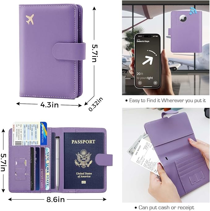 Melsbrinna Premium Leather Passport Holder Covers Case, Waterproof Rfid - Image 3