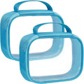 Moyad TSA Approved Clear Toiletry Bag, 2 Pack Quart Size 3-1-1 Liquids Pouch by Moyad