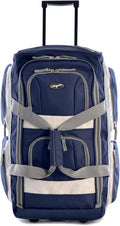 Olympia U.S.A. 29 inch Jumbo Size 8 Pockets Wheeled Rolling Duffel Bag Water by OlympiaUSA