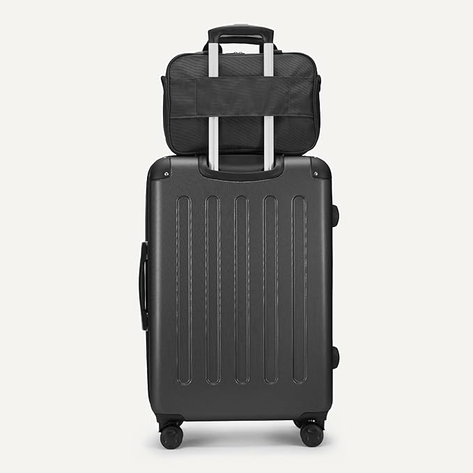 Amazon Basics 4-Piece Luggage Set, Including Two Hardside Suitcases - Image 6