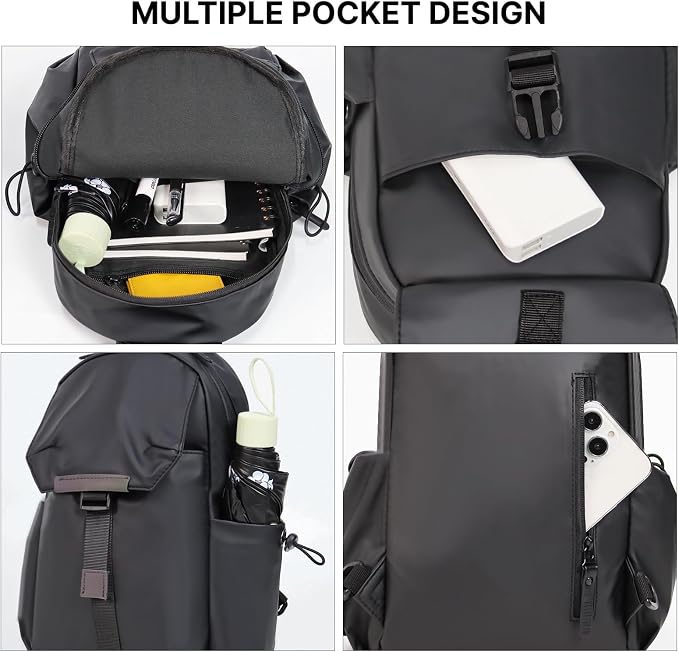 Crossbody Messenger Bag for Women Men Travel Backpack Convertibale Sling Bag - Image 5