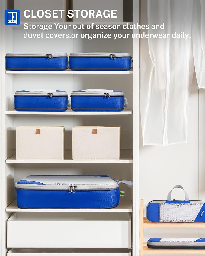 Compression Packing Cubes, Gonex Extensible Storage Mesh Bags Organizers - Image 7