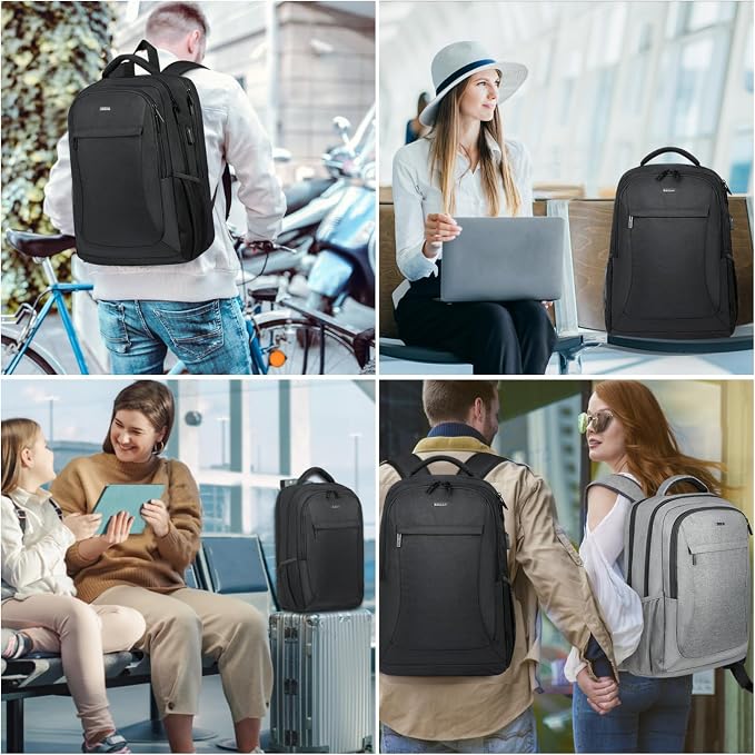 Voova Travel Laptop Backpack, Business Work Laptop Backpack - Image 7