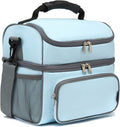 FlowFly Double Layer Cooler Insulated Lunch Bag Adult Lunch Box Large Tote Bag by FlowFly
