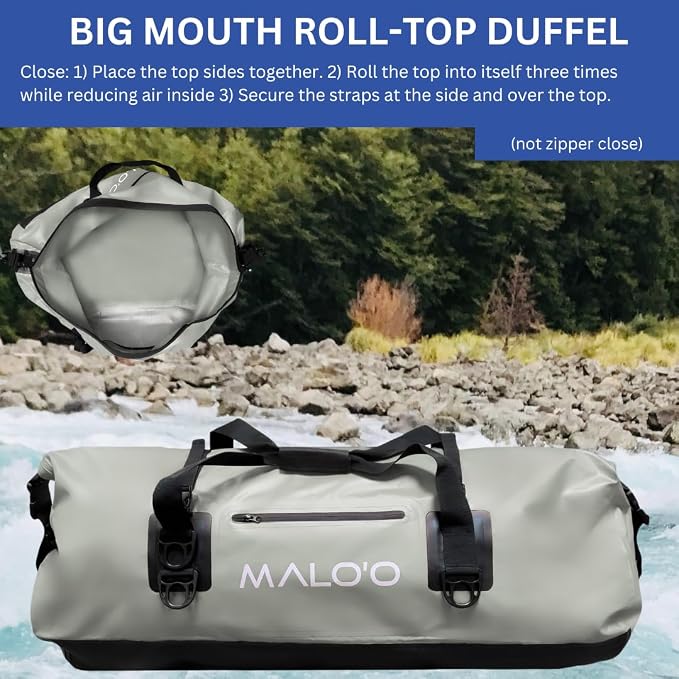 Malo'o Waterproof Roll-Top Duffel - 100L - Keep Gear Dry - Image 2