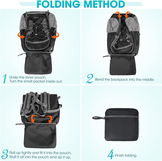 RAINSMORE Hiking Backpack 40L Waterproof Camping Backpack Lightweight Packable - Image 7
