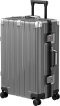 Krute Luggage 24 Inch Aluminum Frame Zipperless Suitcase by Krute