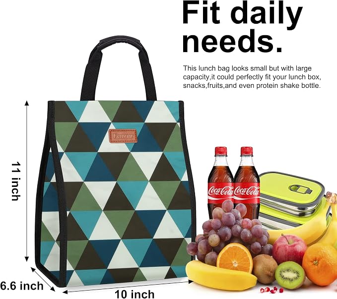 Lunch Bags for Women Insulated Reusable Lunch Tote - Image 2
