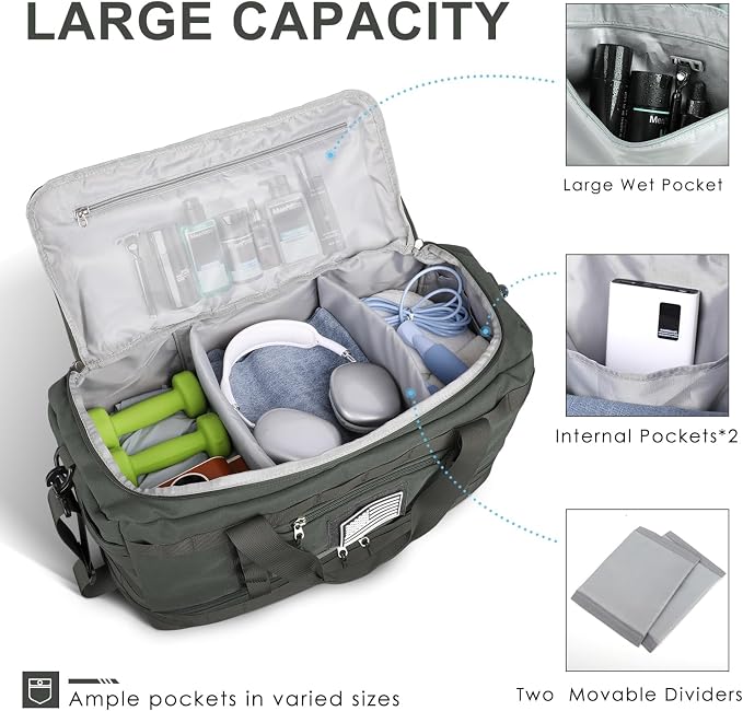 ETRONIK Travel Bag for Men Women, Gym Bag & Tactical Duffle Bags for Travel - Image 2