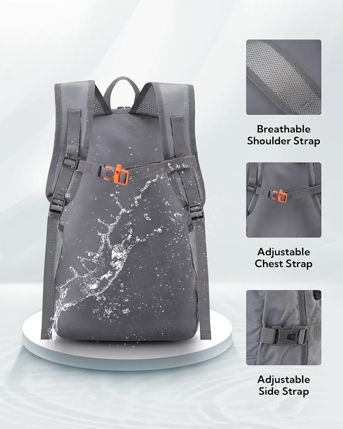 WATERFLY Hiking Foldable Daypack Backpack: 25L Ultra Lightweight Packable - Image 4