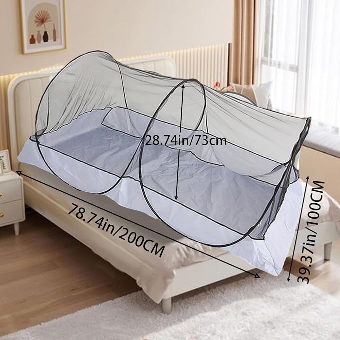 CMINGJ Portable Mosquito Net Foldable Pop-Up Travel Mosquito Net - Image 3