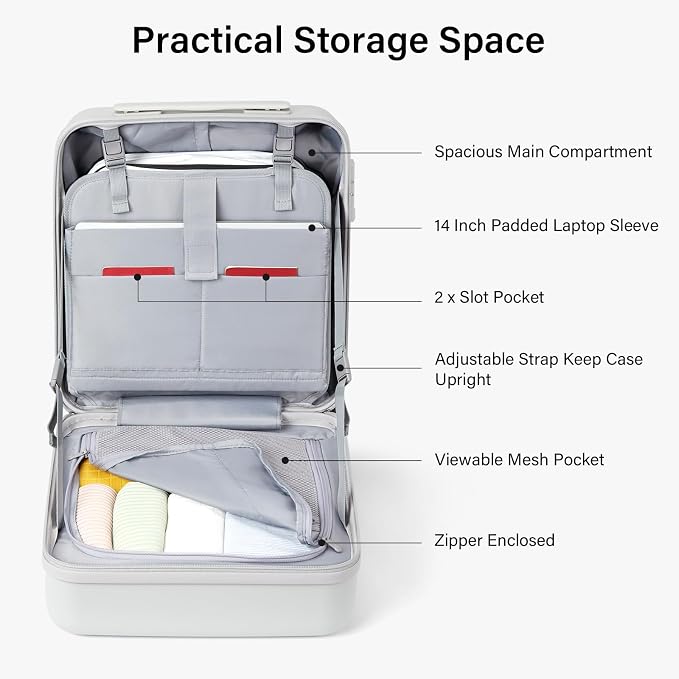 Hanke 16 Inch Underseat Carry On Luggage - Image 5