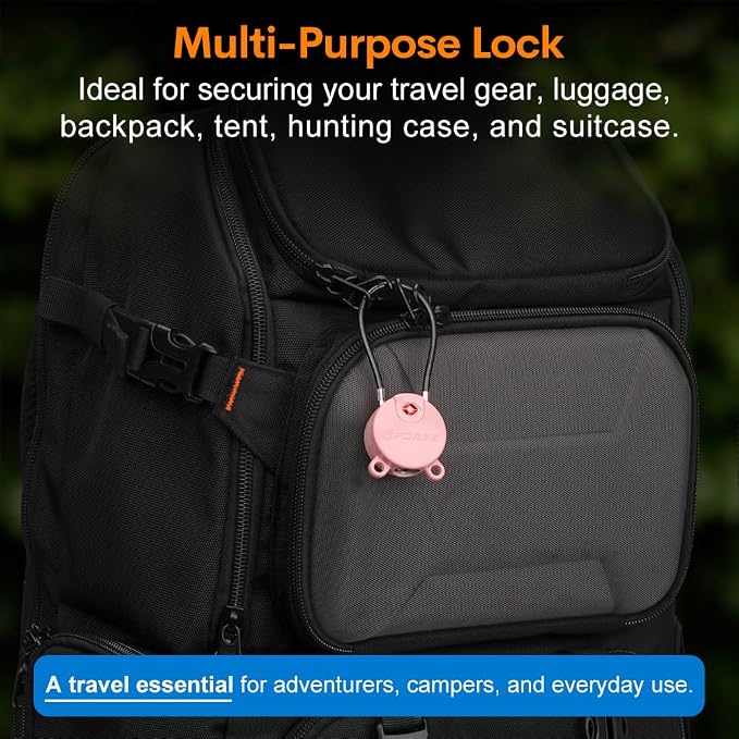 Forge TSA Approved Luggage Locks Ultra-Secure Dimple Key Cable Locks - Image 5