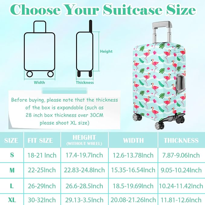 Luggage Cover for Suitcase Elastic Suitcase Cover Protector, Carry On Luggage - Image 3