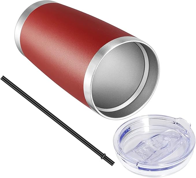 VEGOND 20oz Tumbler with Lid and Straw Stainless Steel Tumbler Cup Bulk Vacuum - Image 6