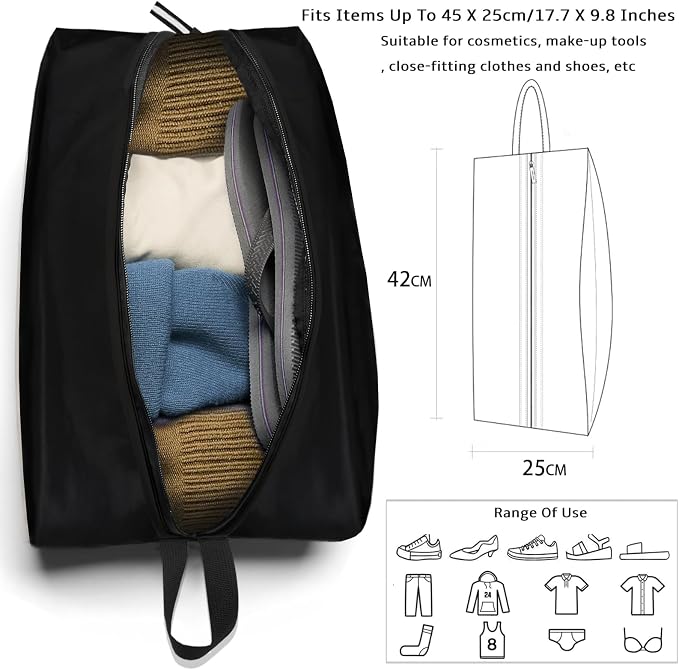 Shoe Bag Odor-Absorbing Water-Resistant, Travel Friendly Golf Shoe Bag - Image 8