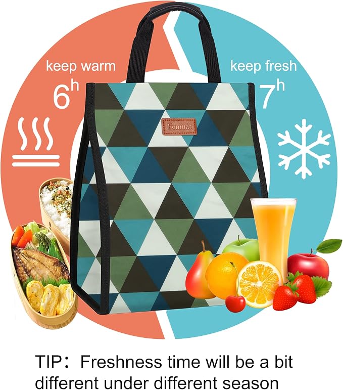 Lunch Bags for Women Insulated Reusable Lunch Tote - Image 4