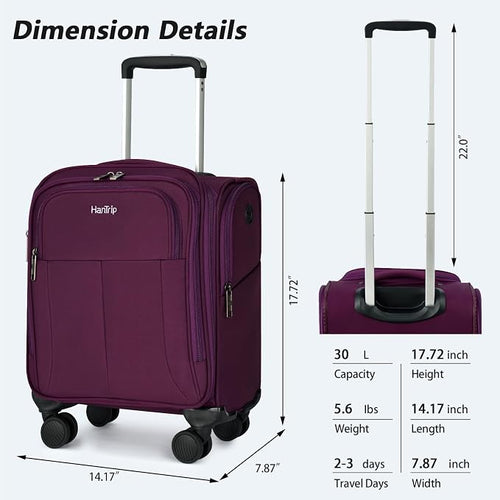 16 Inch Underseat Carry On Luggage - Image 2
