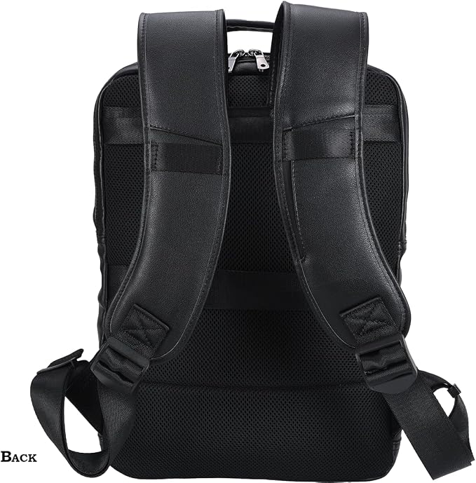 STAR VISTA Angelo 17.3" Premium Calfskin Leather Laptop Backpack - Image 4