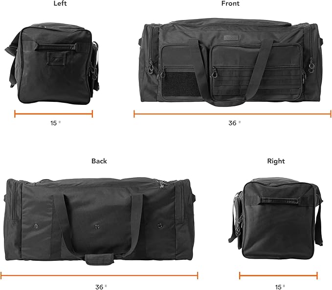 Fitdom 130L 36" Heavy Duty Extra Large Sports Gym Equipment Travel Duffle Bag - Image 2
