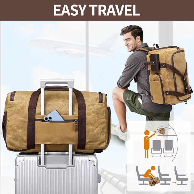 Travel Duffle Bag Weekender Bag - Image 4