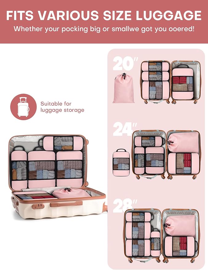 6 PCS Set Compression Packing Cubes - Image 2