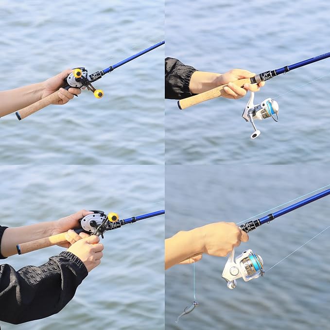 EOW XPEDITE PRO Portable Telescopic Casting and Spinning Fishing Rods, 24T - Image 6