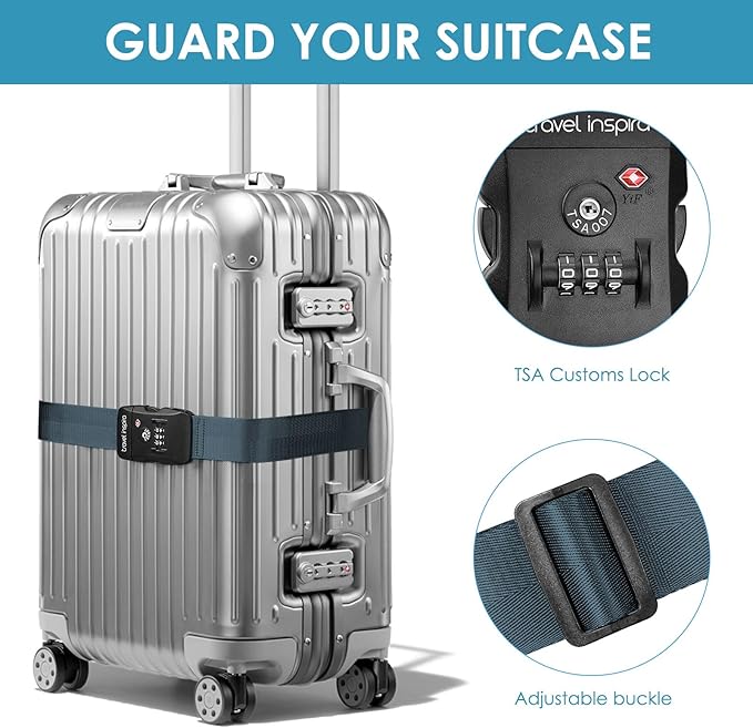 Travel Inspira Luggage Straps for Suitcases - Image 3