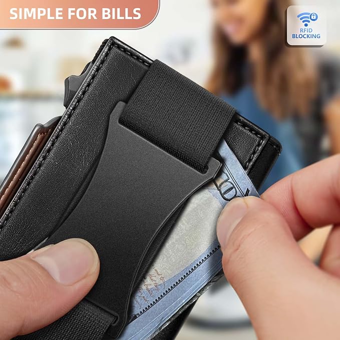 BULLIANT Men Wallet Gift Boxed, Slim Front Pocket Wallet Money Clip Card Holder - Image 6