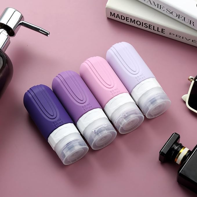 Travel Bottles for Toiletries, Tsa Approved 2oz Travel size Bottles, BPA Free - Image 8
