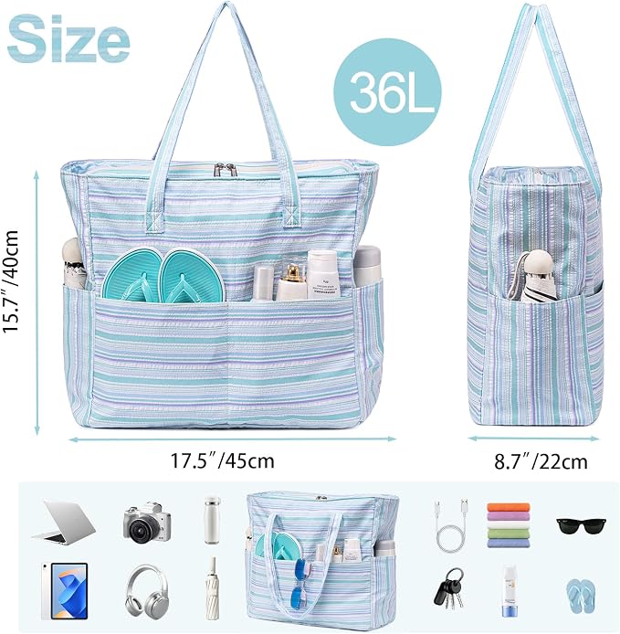 Waterproof Beach Tote Pool Bags - Image 6