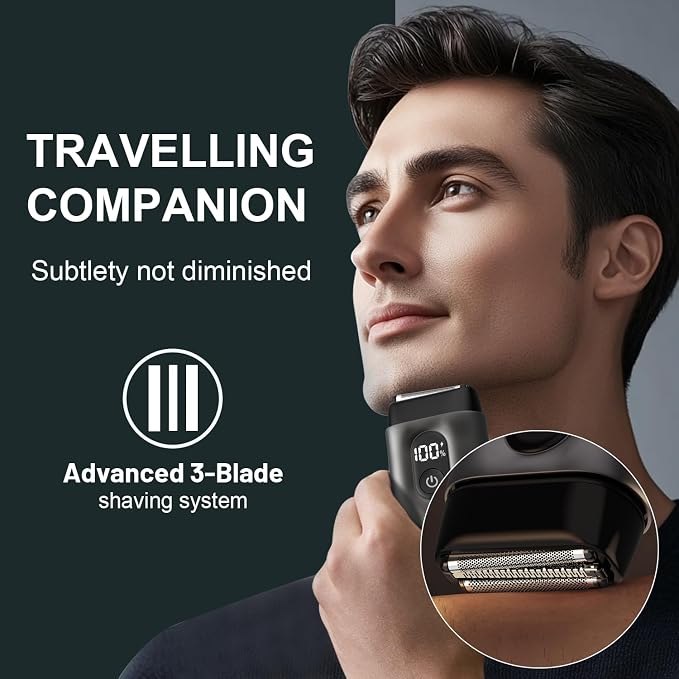 Electric Foil Shavers for Men: Mini Electric Razor - Image 4