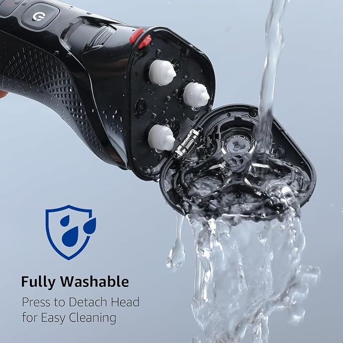 Cordless Electric Razor for Men: 3-in-1 Shaver for Beard/Nose/Sideburns - Image 5