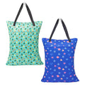 ALVABABY 2 Pack Large Wet Dry Bag Waterproof Hanging Cloth Diaper by ALVABABY