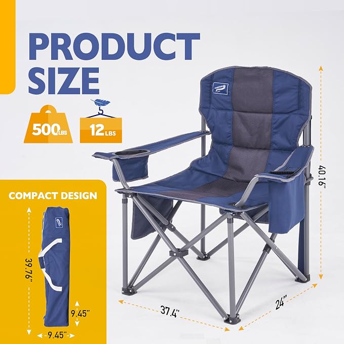 Oversized Folding Camping Chair - Image 2