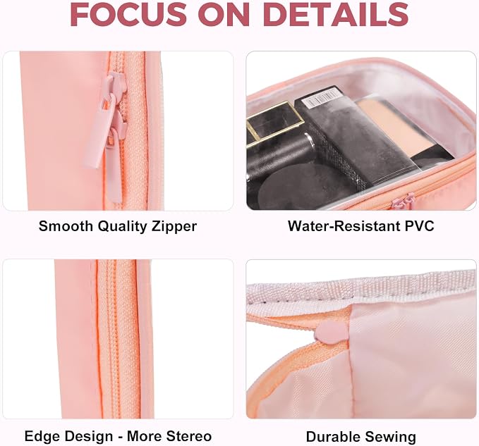 Moyad TSA Approved Clear Toiletry Bag, 3 Pack Quart Size 3-1-1 Liquids Pouch - Image 6