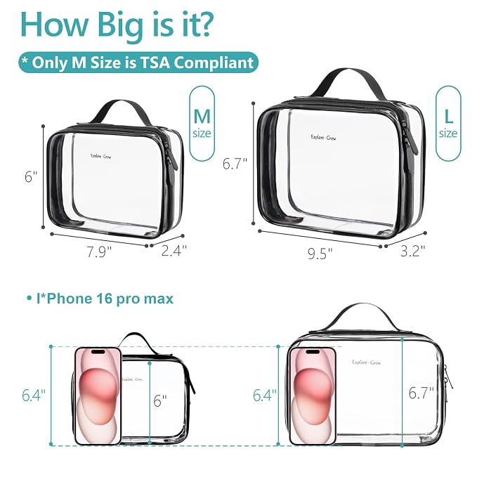 PACKISM Clear Makeup Bag - Image 3