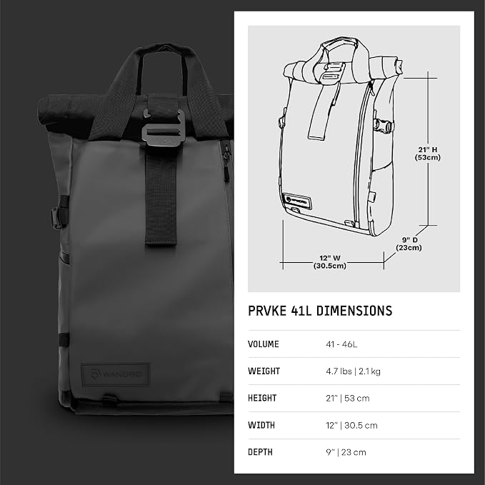 WANDRD PRVKE 41L, V3 Backpack: Weather-Resistant Travel & Camera Backpack - Image 10