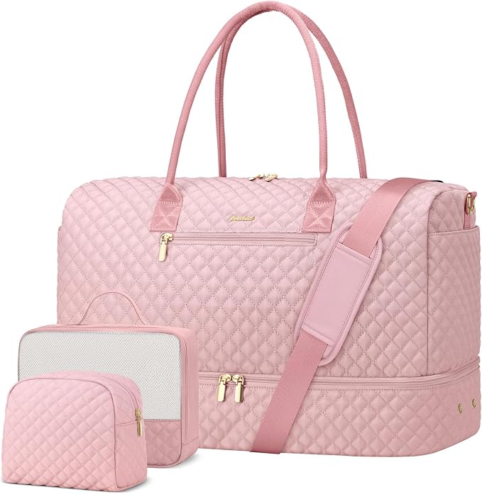 Travel Duffle Bag for Women Weekender Overnight Bag by FOCDOD