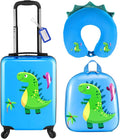 Sanwuta 4 Pcs Kids Luggage Set Kids Backpack Travel Rolling Suitcase by Sanwuta