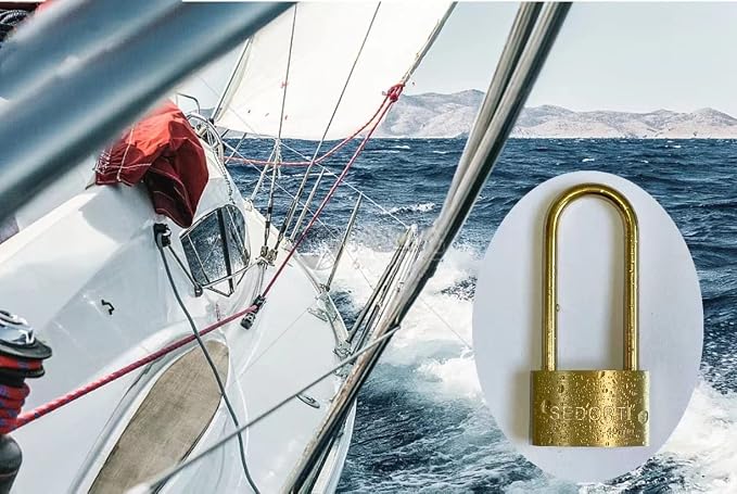 Weather Proof Lock, Solid Brass Padlock - Image 6