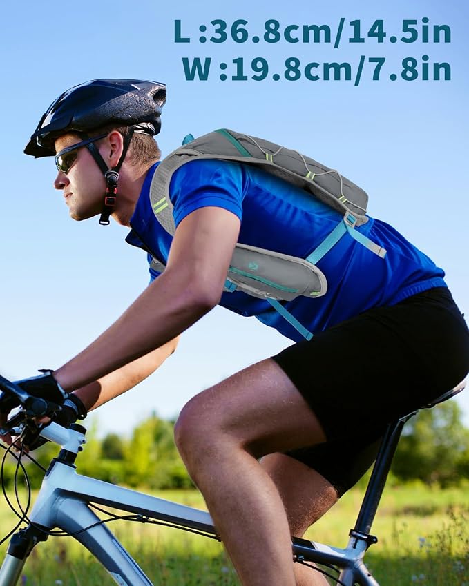 Running Hydration Vest with a 2L Water Bladder, Hydration Pack Lightweight - Image 8