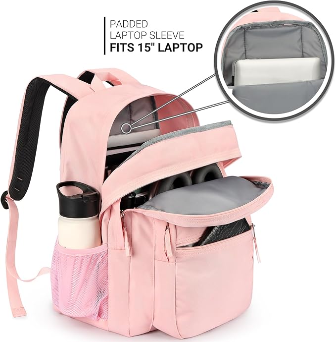 ZORFIN 26L Backpack for College, and Travel: Water Resistant Bookbag - Image 4