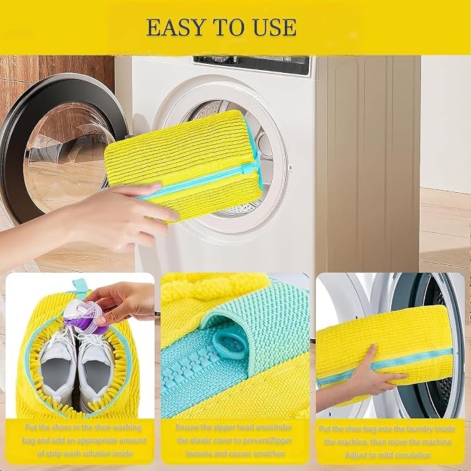 Shoe Cleaning Bags2-Pack Shoe Washing Machine Bags - Image 6