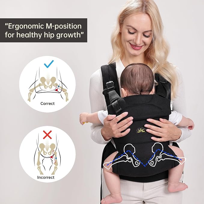 Baby Carrier for Newborns to Toddlers, Adjustable, Ultra-Soft and Weightless - Image 3