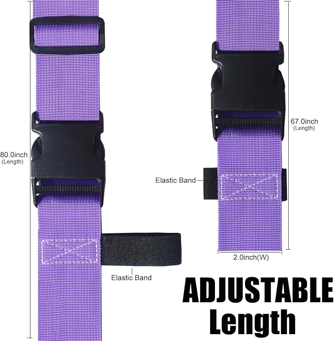 Luggage Straps for Suitcases TSA Approved-2 Pack Bright Personalized Luggage - Image 3